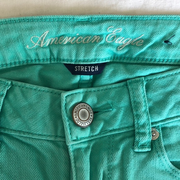 American Eagle Teal Jeans - Picture 5 of 7